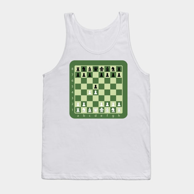 Queen's Gambit Chess Openings 1.d4 Tank Top by WildMeART